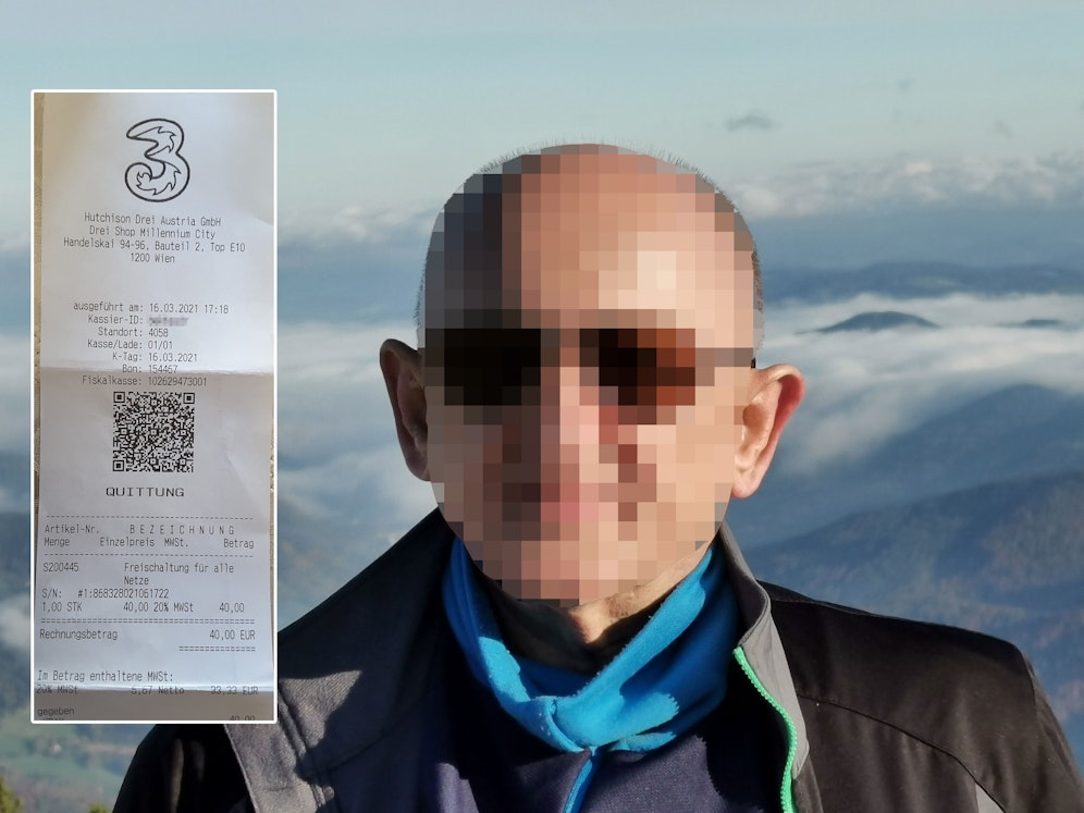 Sandro P. zahlte 40€, muss aber noch immer auf die Entsperrung warten.