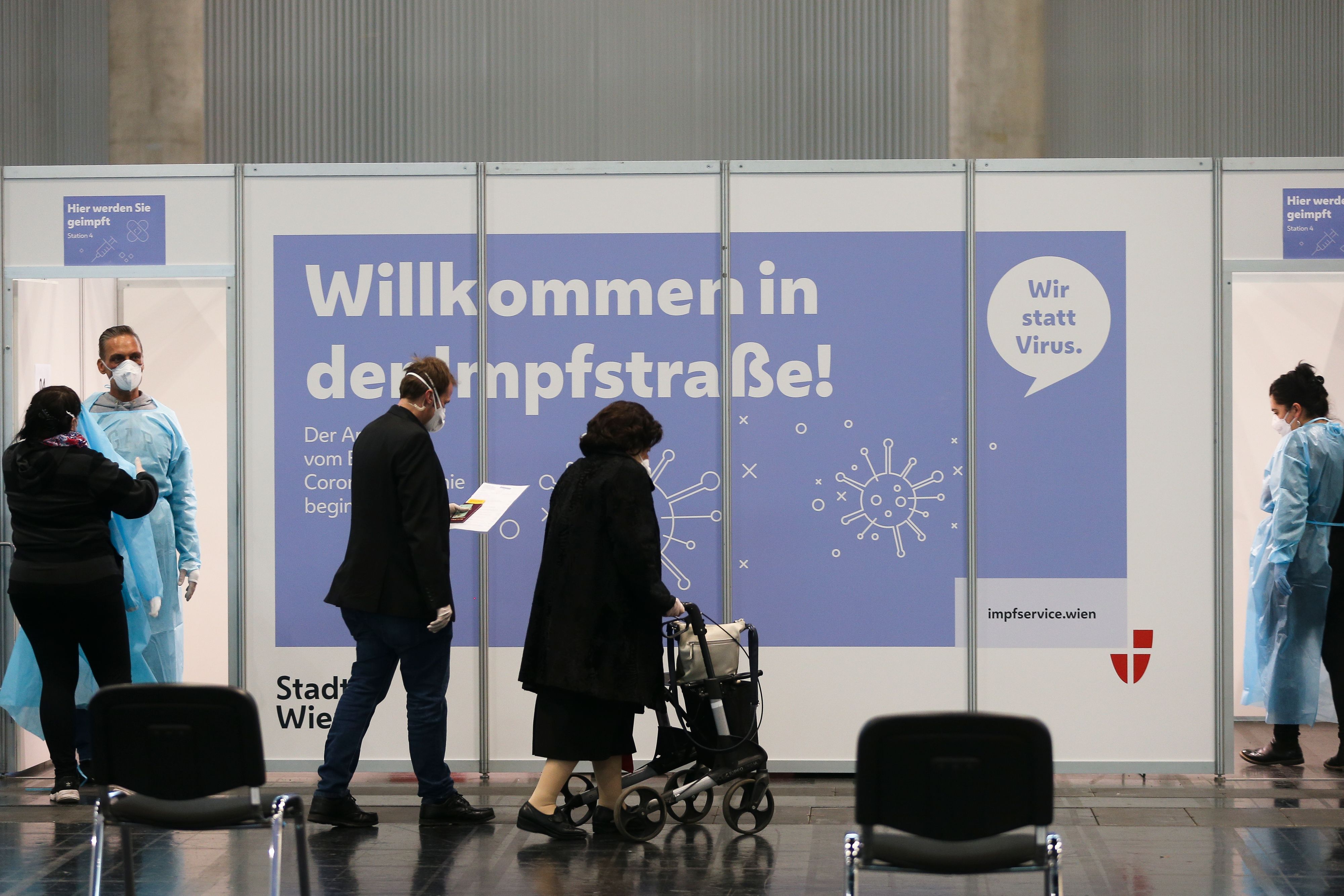 In Wien wird im Austria Center geimpft. Symbolbild.