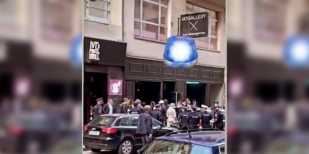 Die Wiener Polizei war am Freitag bei diesen Szene-Lokal im Einsatz.