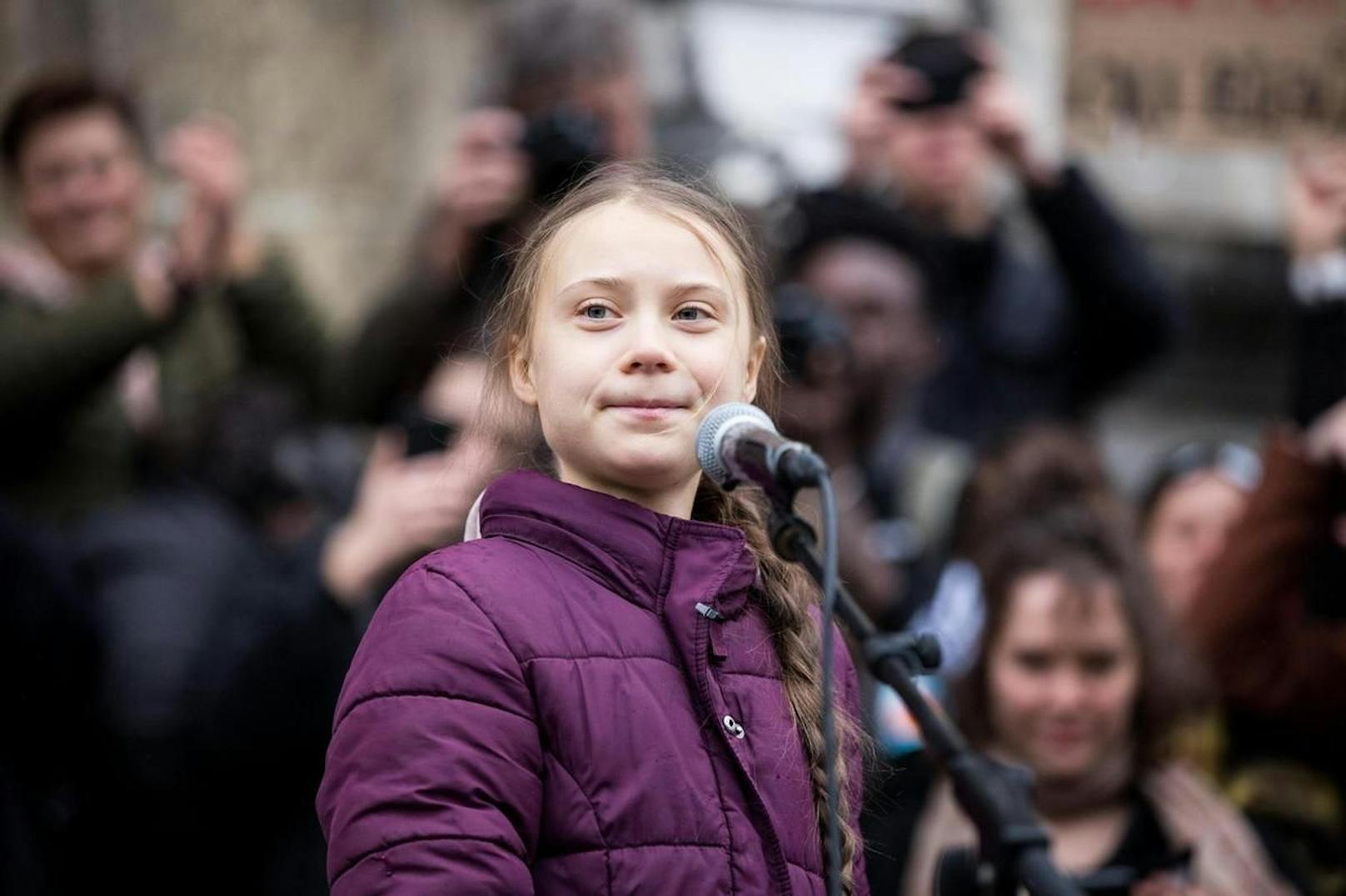 Greta Thunberg – hier im Januar 2019 in Lausanne – ruft zur Teilnahme an Klimastreiks auf.