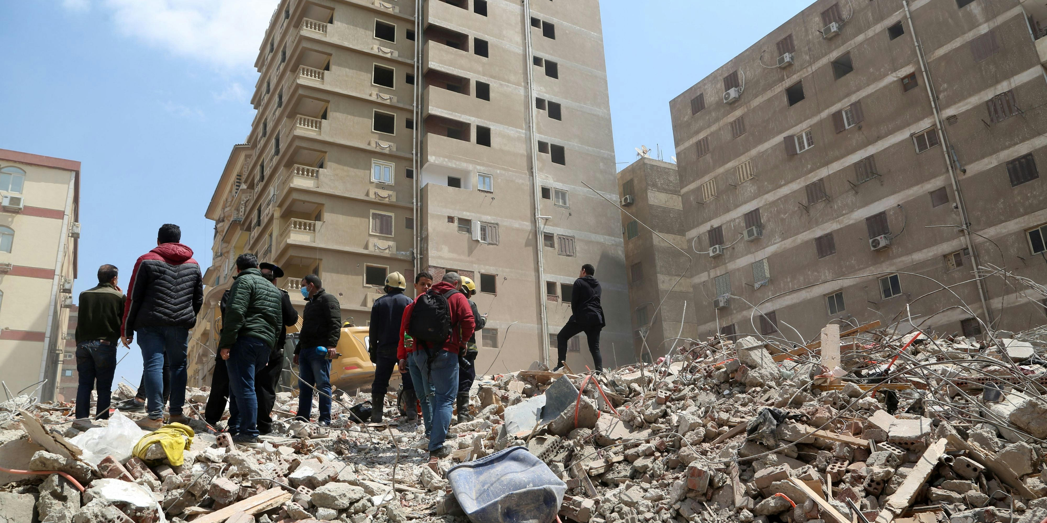 Einsturz eines Wohngebäudes in der ägyptischen Hauptstadt Kairo