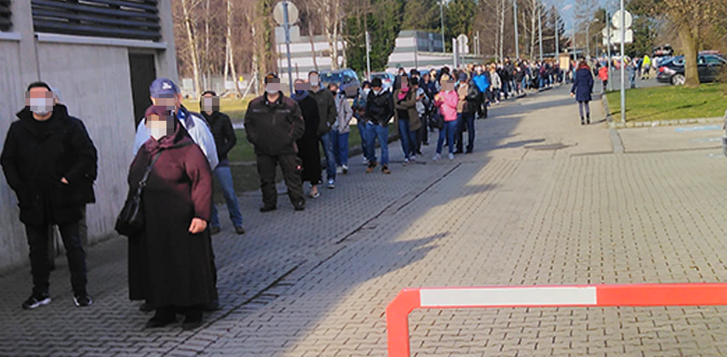So groß war der Ansturm auf die neue Teststraße