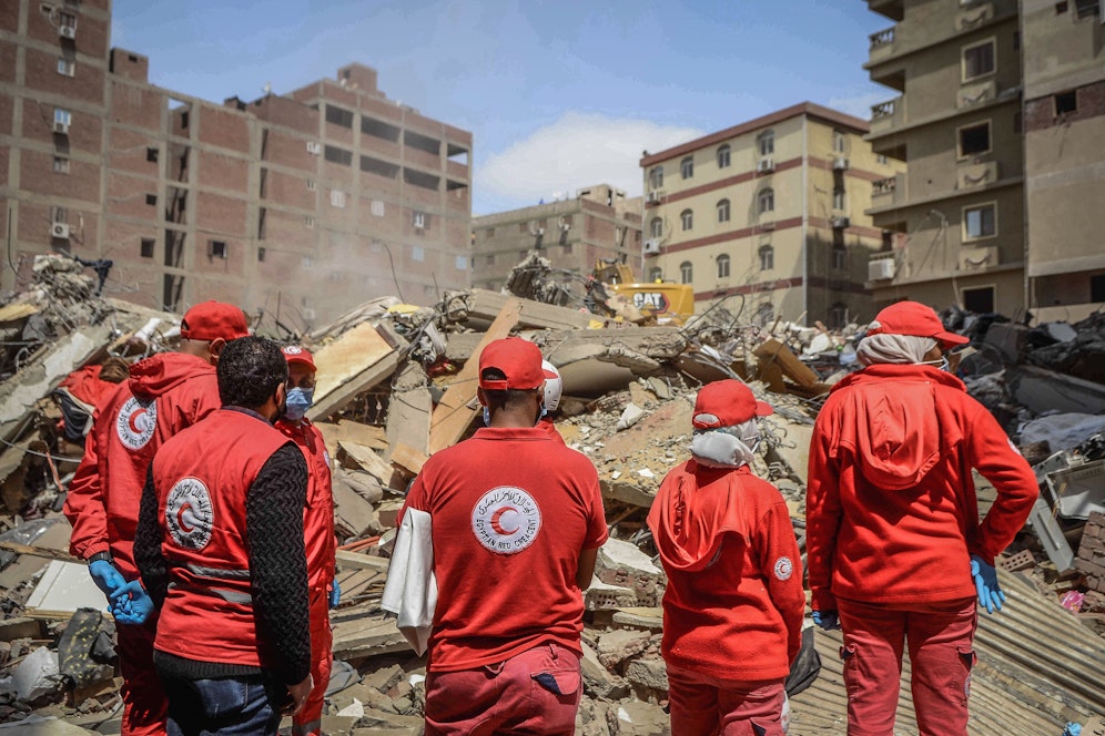 Einsturz eines Wohngebäudes in der ägyptischen Hauptstadt Kairo