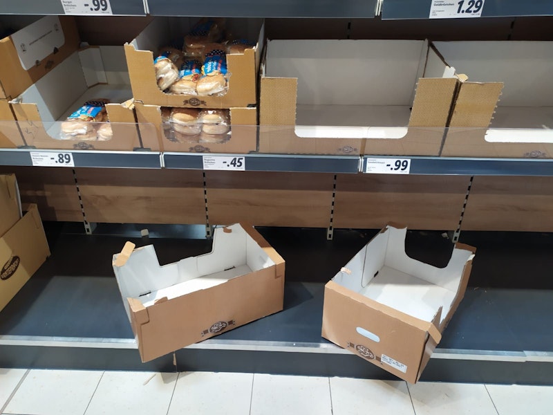 Die Hamsterkäufe haben schon wieder begonnen.