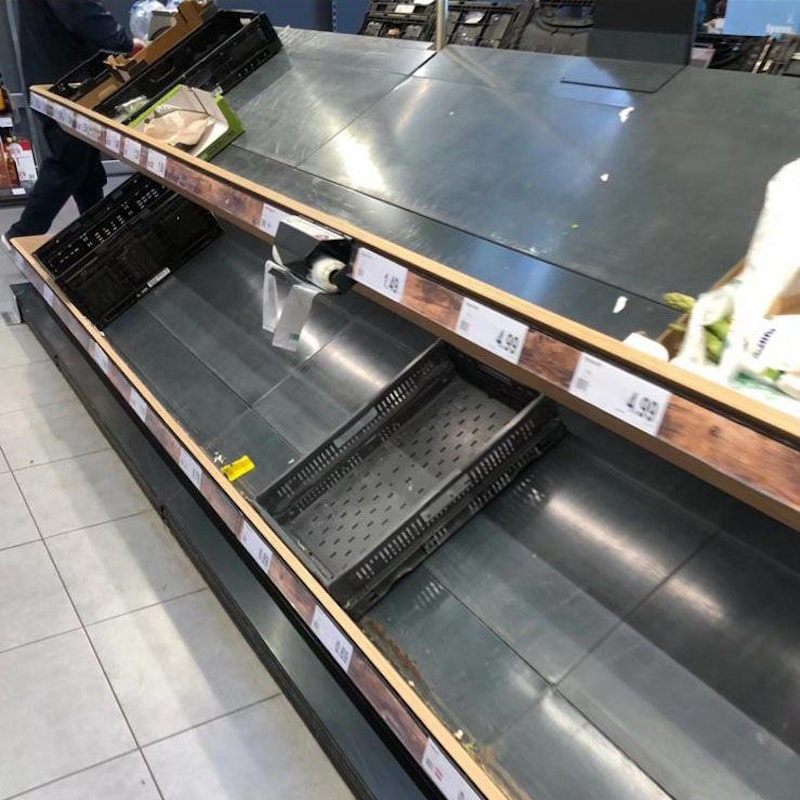 Die Hamsterkäufe haben schon wieder begonnen.