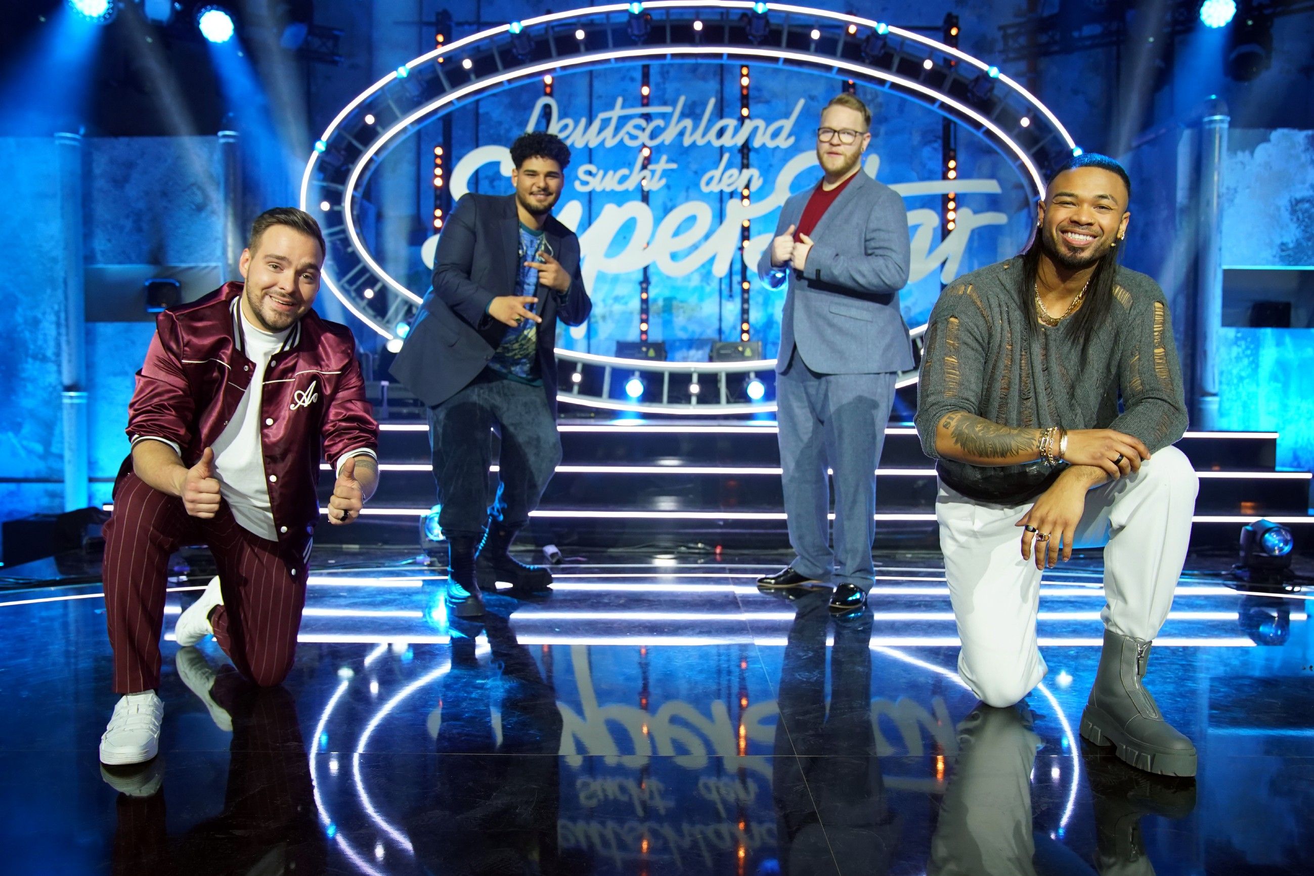 Kevin Jenewein, Starian McCoy, Jan-Marten Block und Karl Jeroboan.