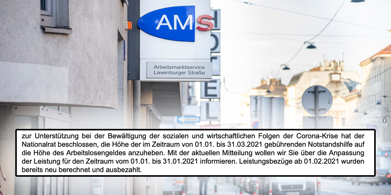 Dieses Schreiben ging an viele Bezieher von Arbeitslosengeld