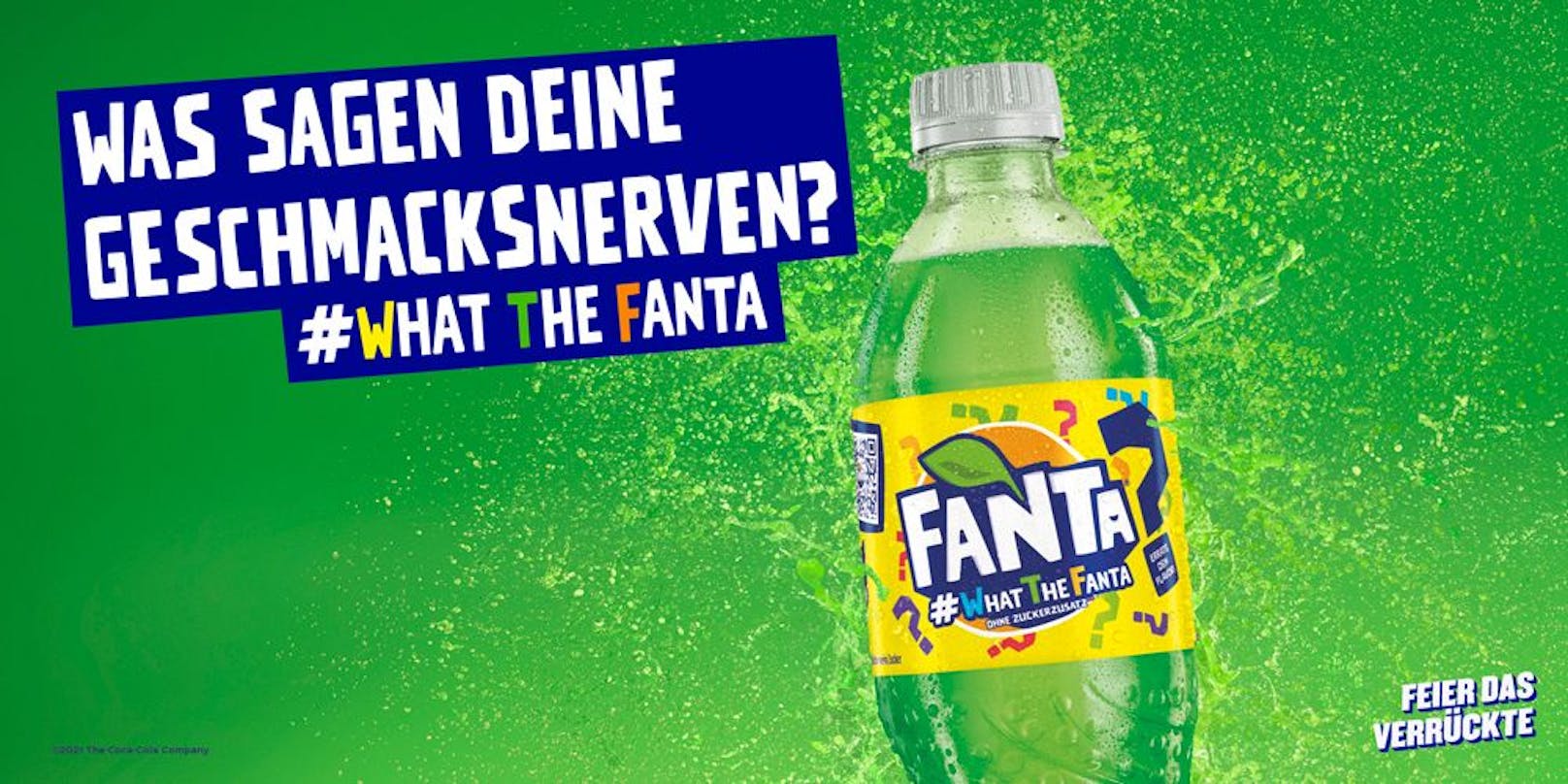 Verrate uns, wonach die grüne Fanta-Sorte schmeckt und gewinne einen Fanta-Monatsvorrat!