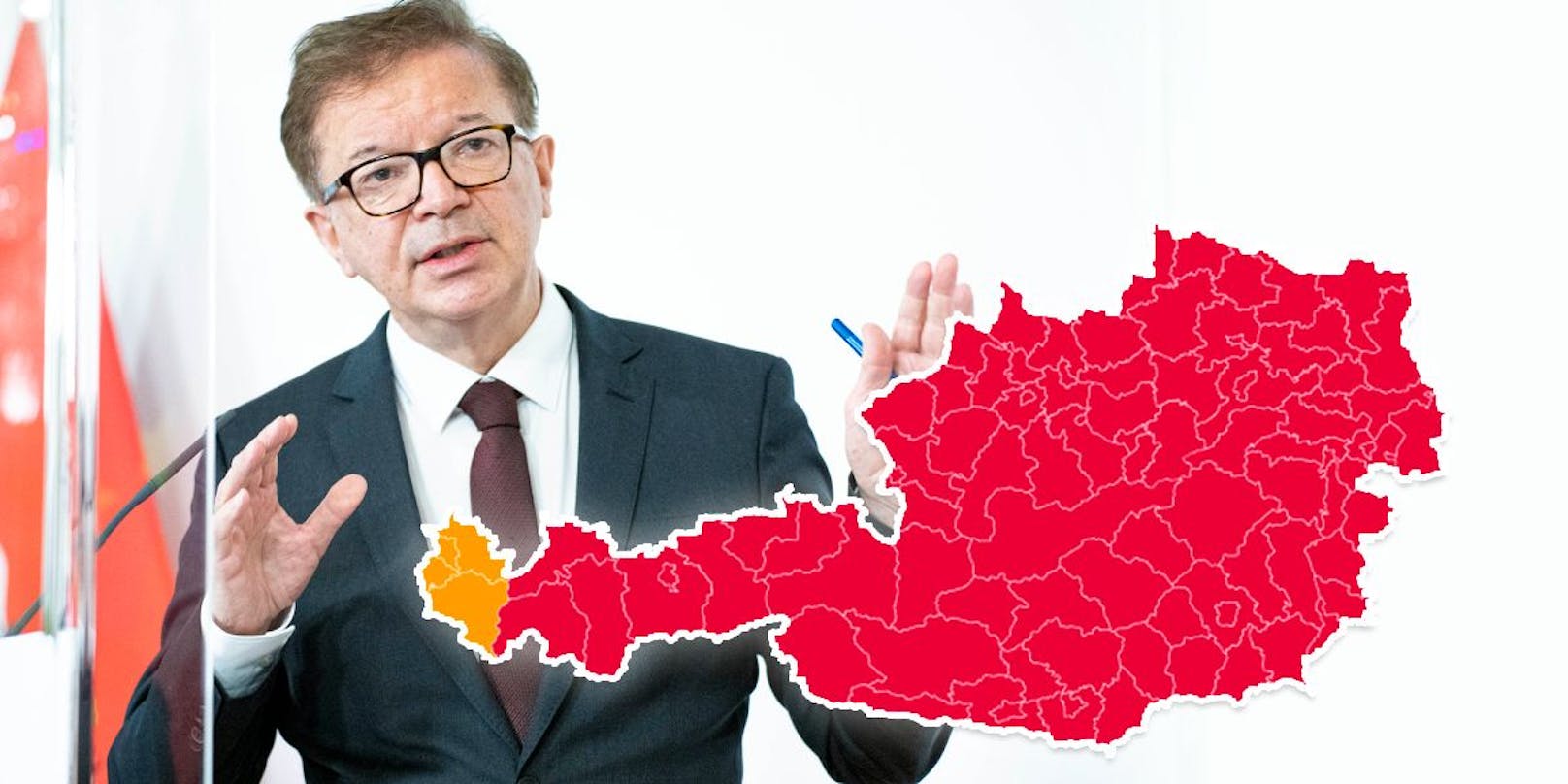 Gesundheitsminister Rudolf Anschober will eine Notbremsung in acht Bundesländern