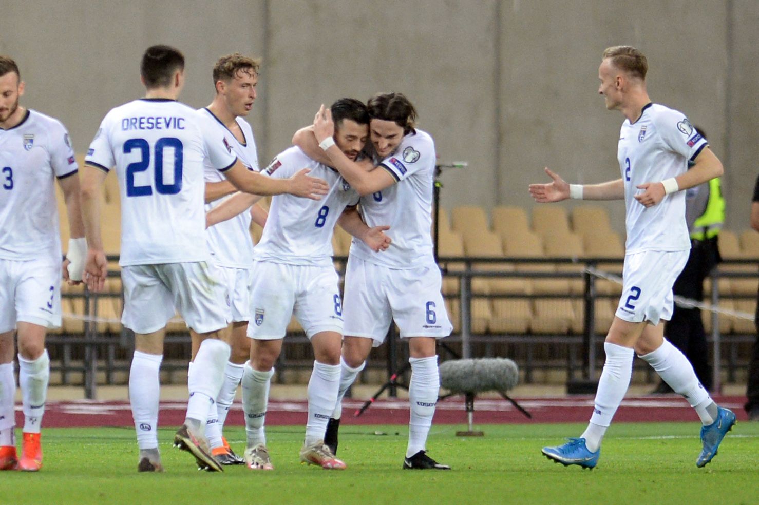 Halimi bejubelt seinen Treffer.