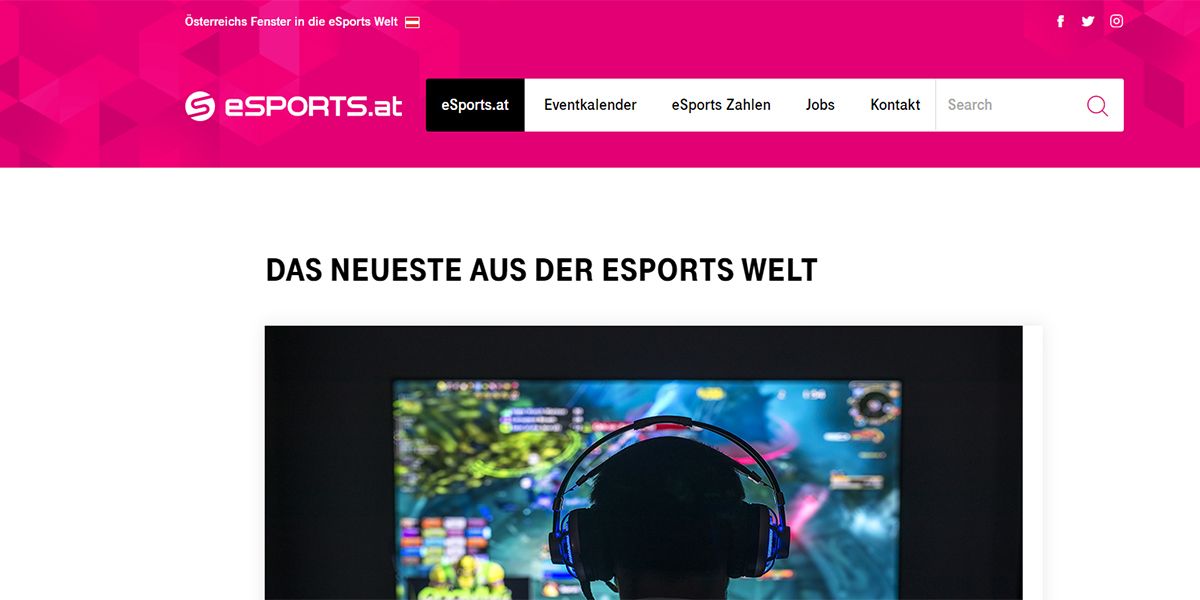 esports.at wird eingestellt.