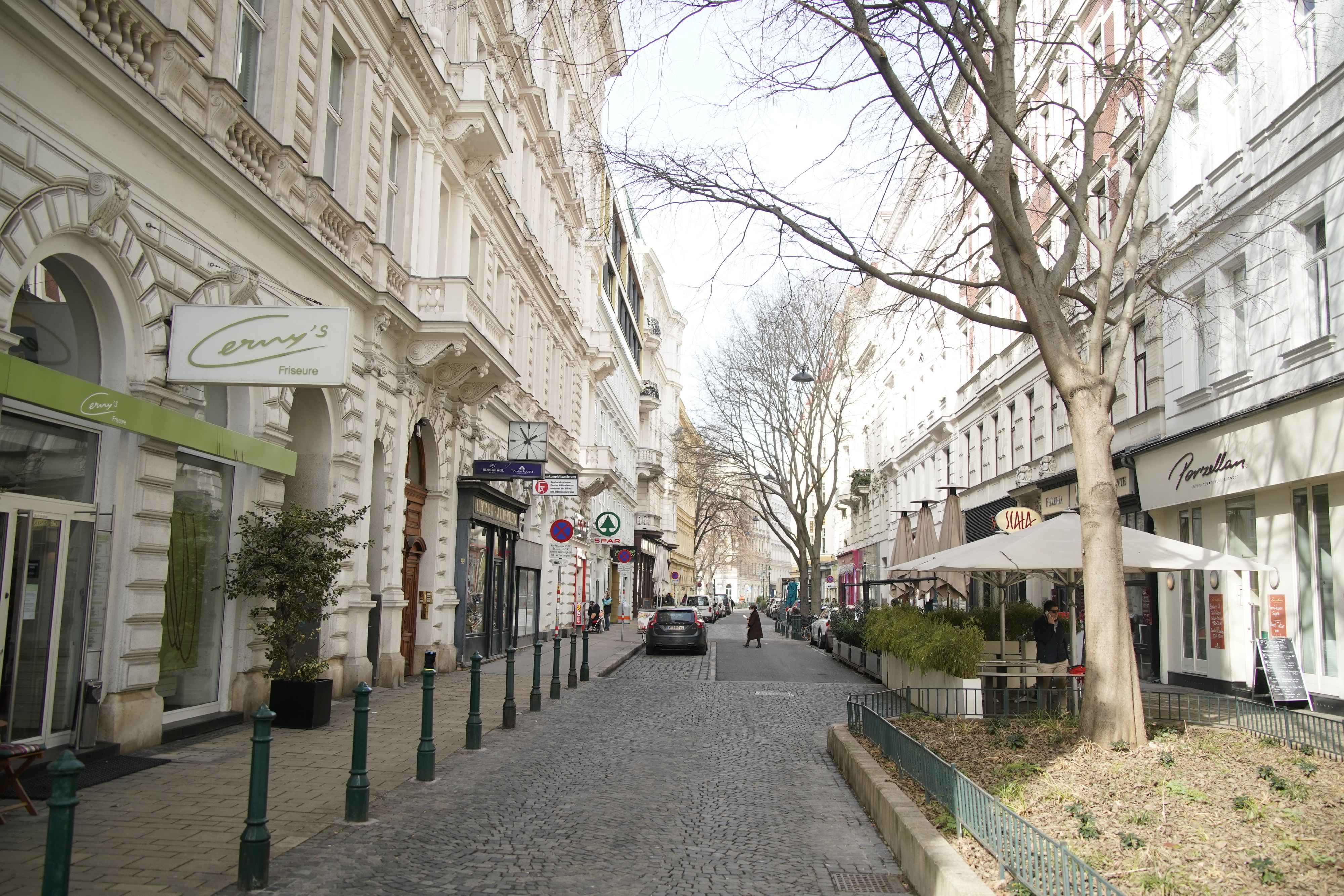 Die Servitengasse in Wien-Alsergrund.