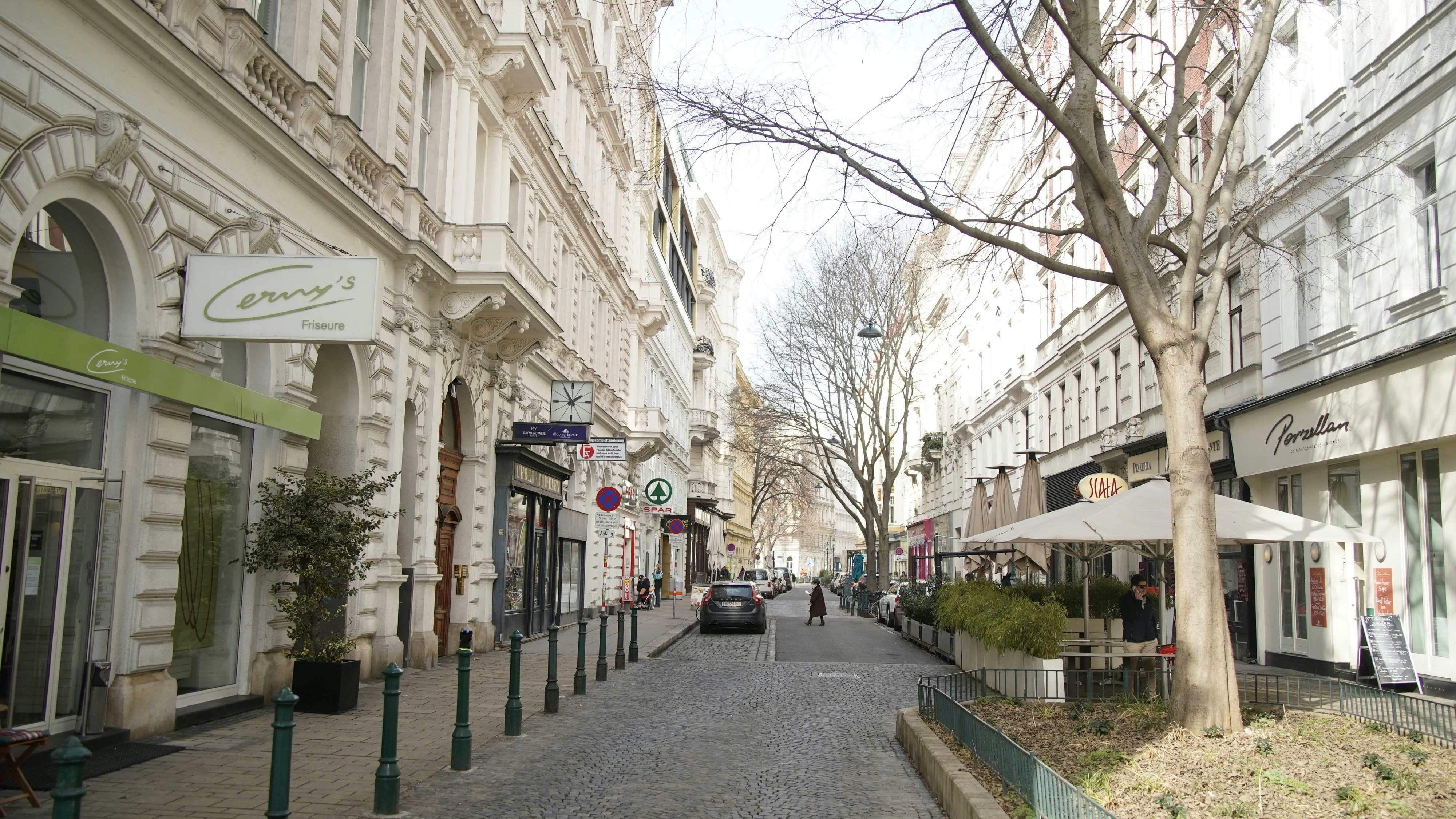 Die Servitengasse im Alsergrund.