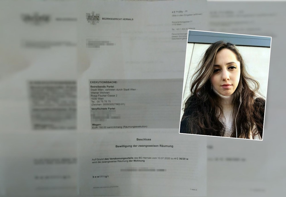 Die 35-Jährige steht kurz vor der Delogierung.