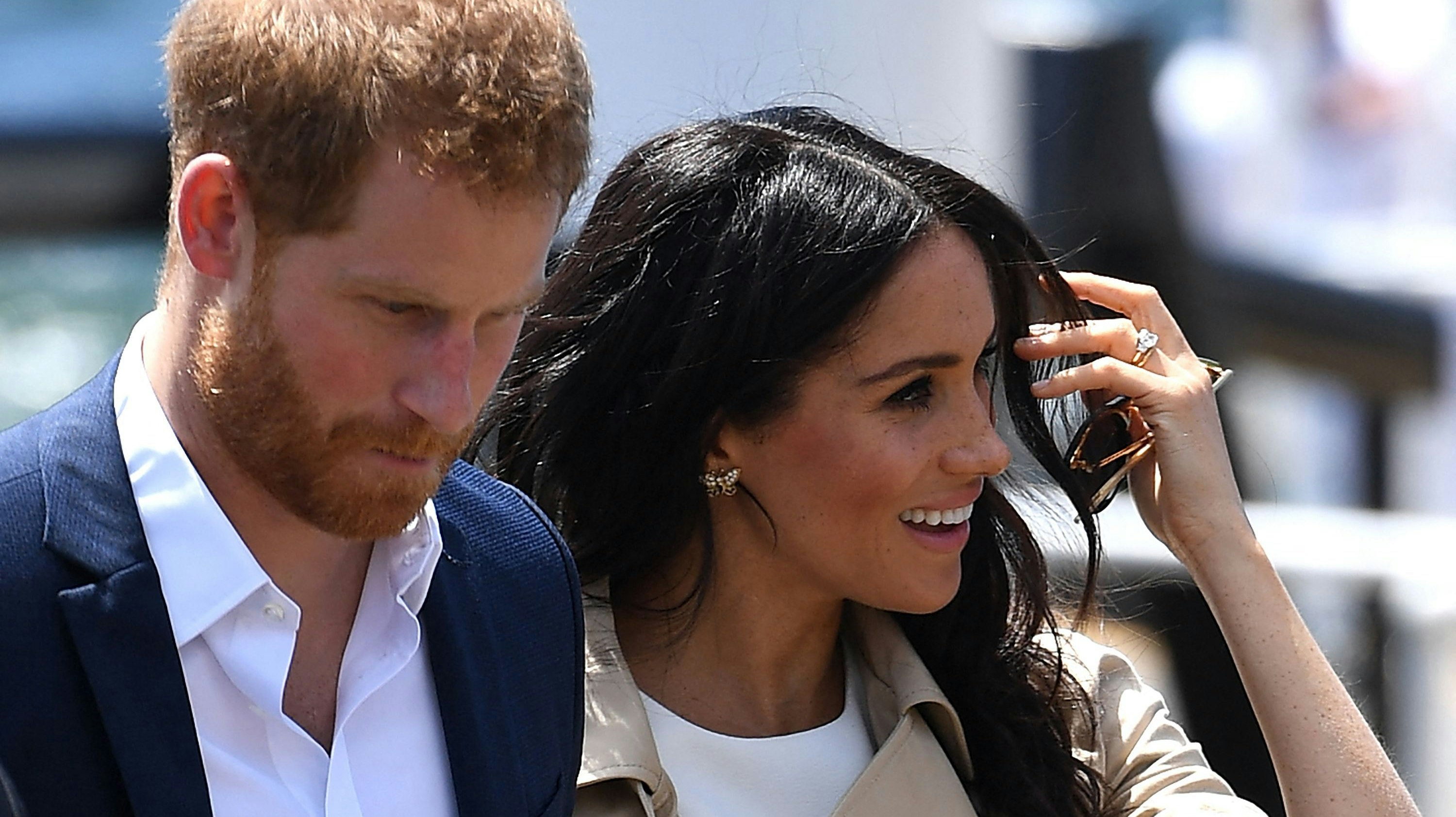 Prinz Harry und Ehefrau Meghan bei einem Besuch in Sydney. Archivbild, 2018. 