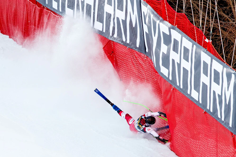 Der schwere Bormio-Crash von Christopher Neumayer (2019).