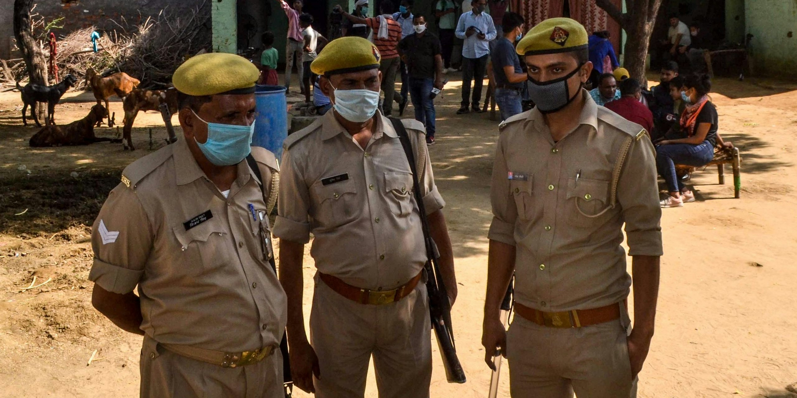 Polizisten im indischen Bundesstaat Uttar Pradesh. Symbolbild