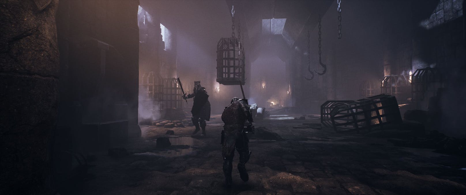 Der Spieler schlüpft dabei anfangs in die Haut eines humanoid aussehenden "Findlings", der fast nackt und wehrlos durch eine düstere Welt schleicht.