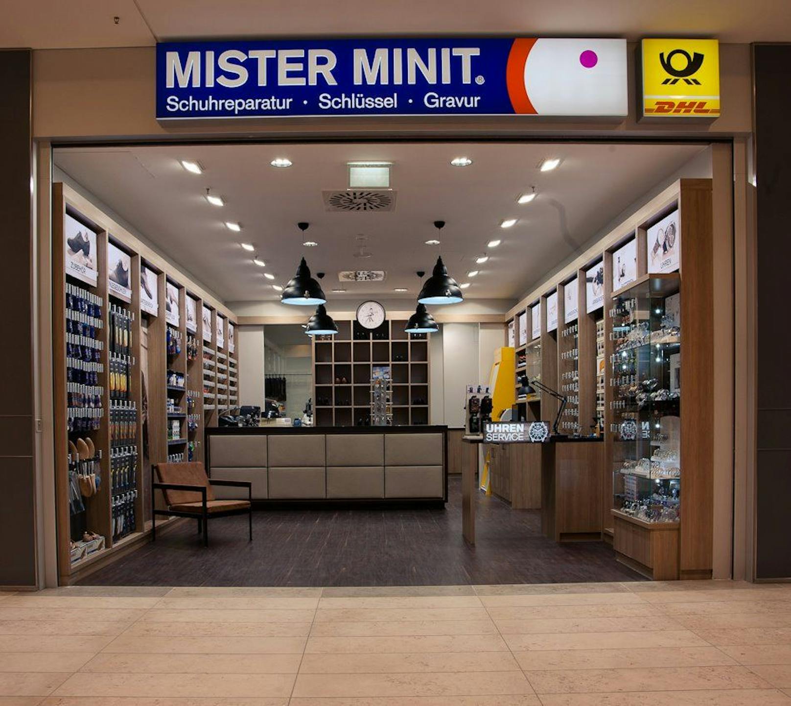 Eine "Mister Minit" Filiale in Deutschland