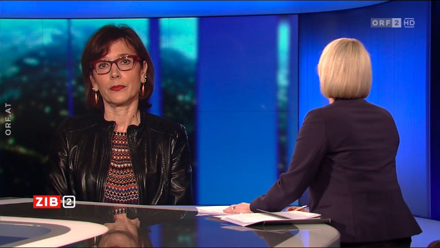Ursula Wiedermann-Schmidt in der ORF "ZIB2"
