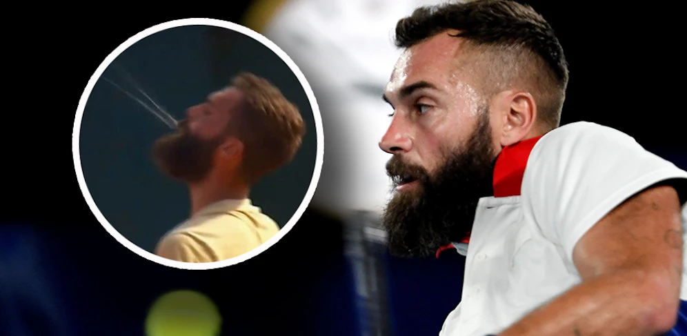 Benoit Paire hat sich einen Spuck-Ausraster geleistet. 