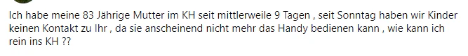 Kinder haben keinen Kontakt zur Mutter.