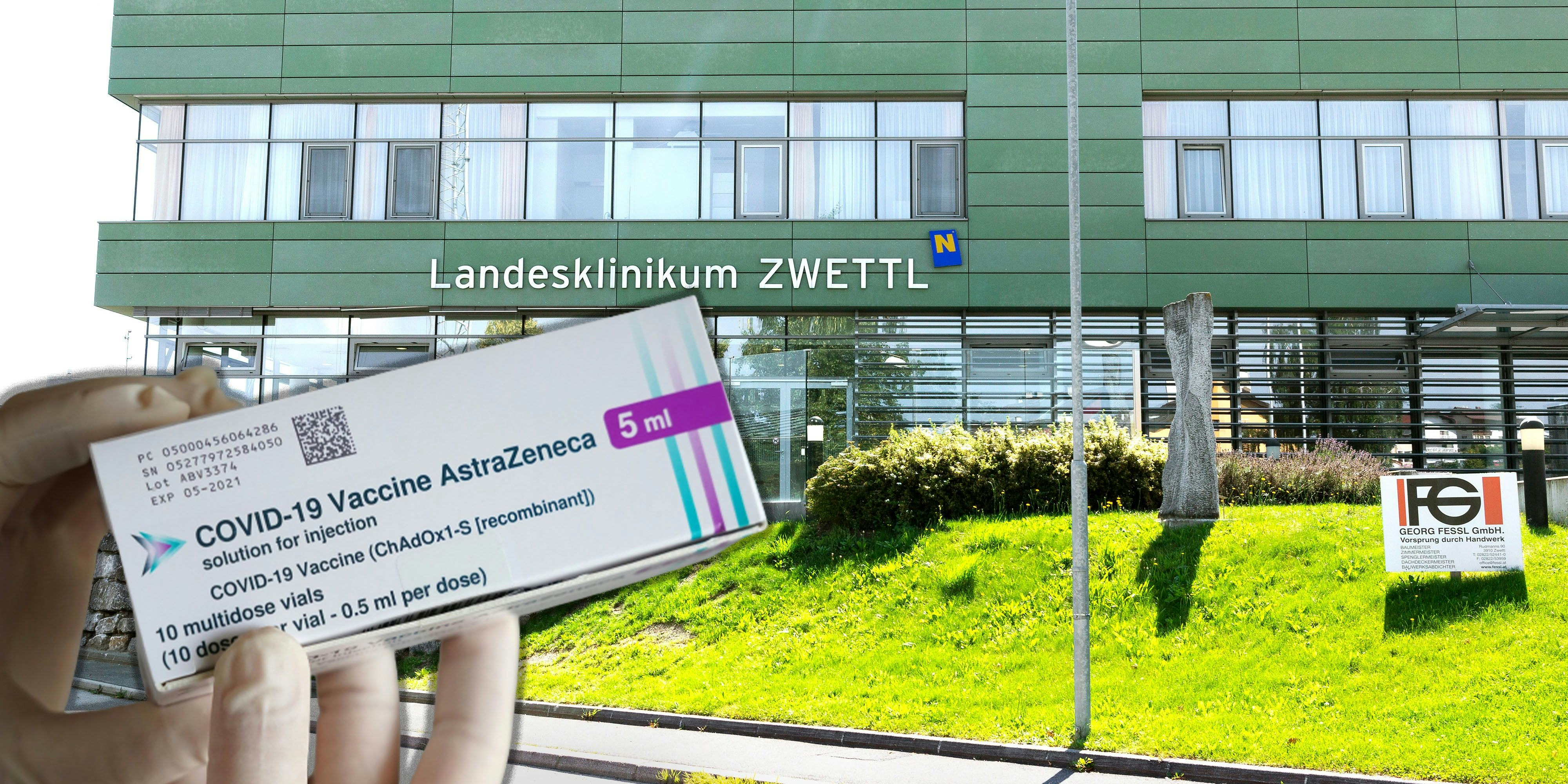 Nach einer Astrazeneca-Dosis im Landesklinikum Zwettl kam es zu einem Todesfall.