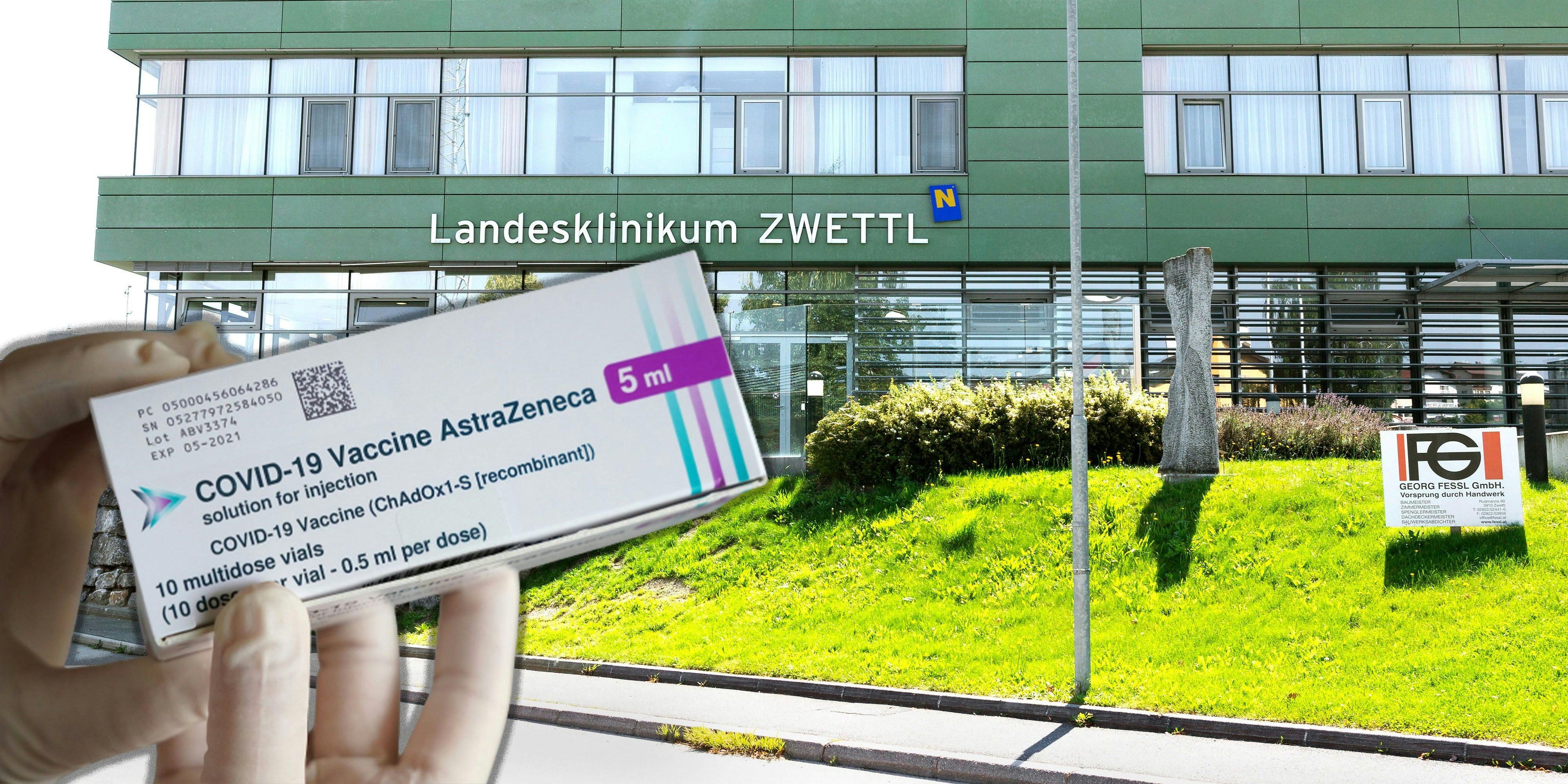 Nach einer Astrazeneca-Dosis im Landesklinikum Zwettl kam es zu einem Todesfall.