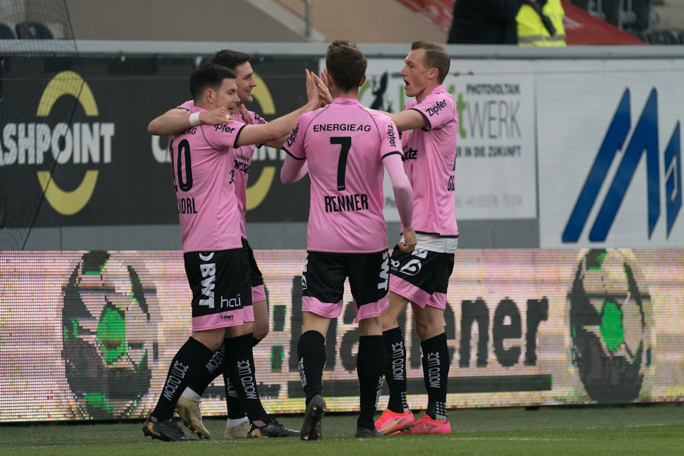 Der LASK gewinnt in Altach. 