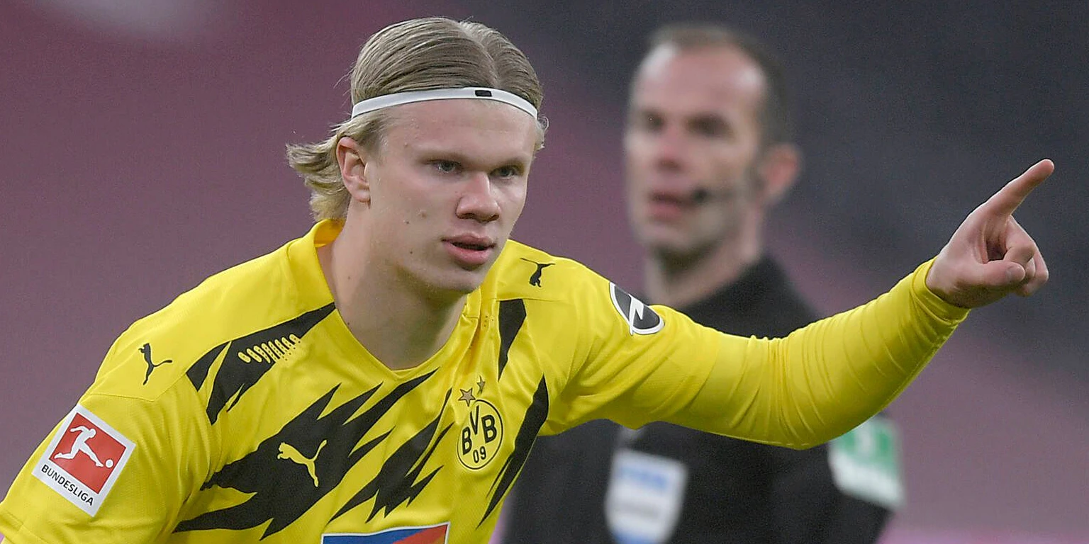 Erling Braut Haaland in gewohnter Pose