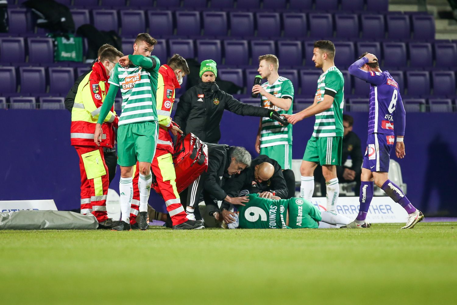 Taxiarchis Fountas war gegen die Austria ohnmächtig.