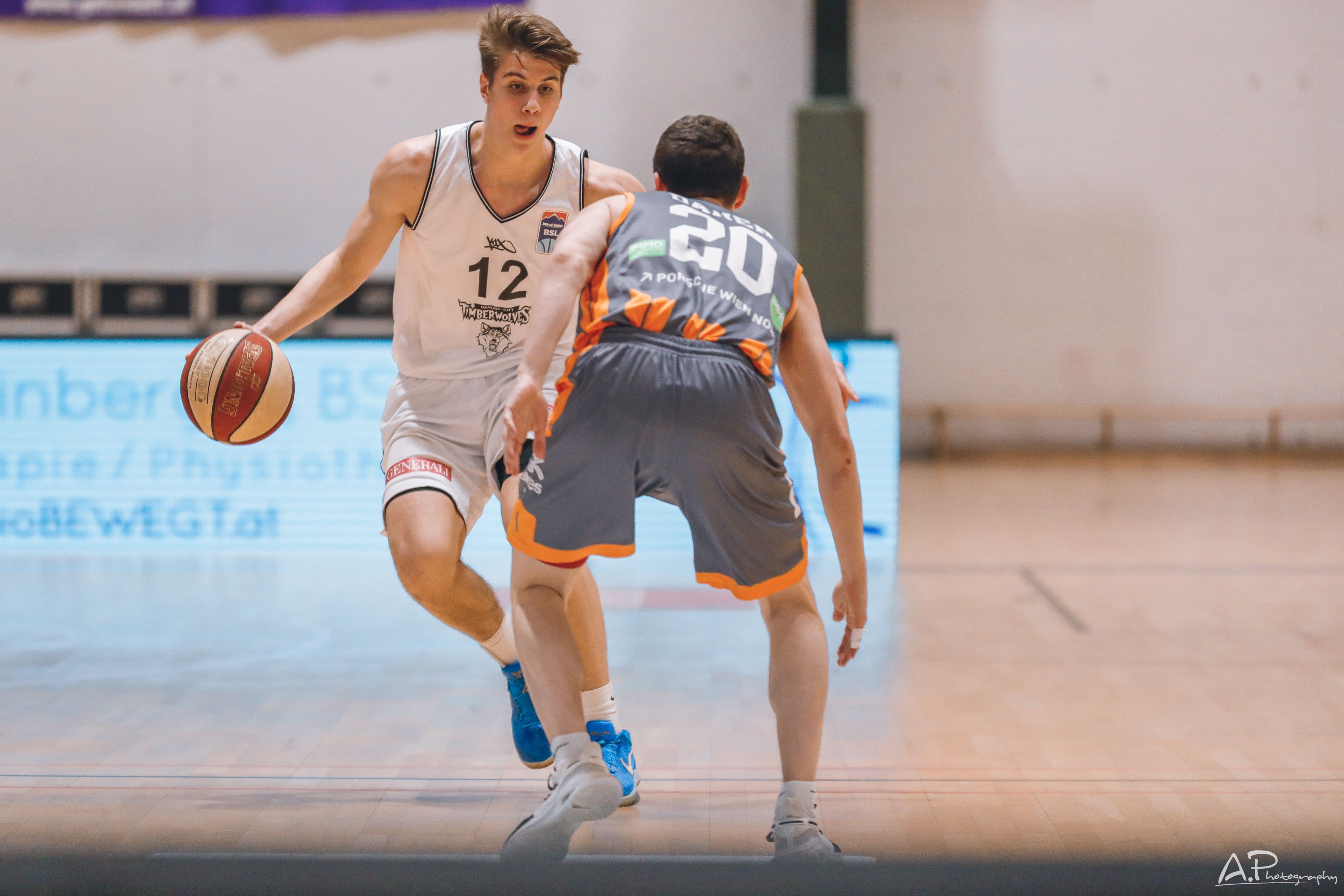 Spieler der Vienna D.C. Timberwolves in Action