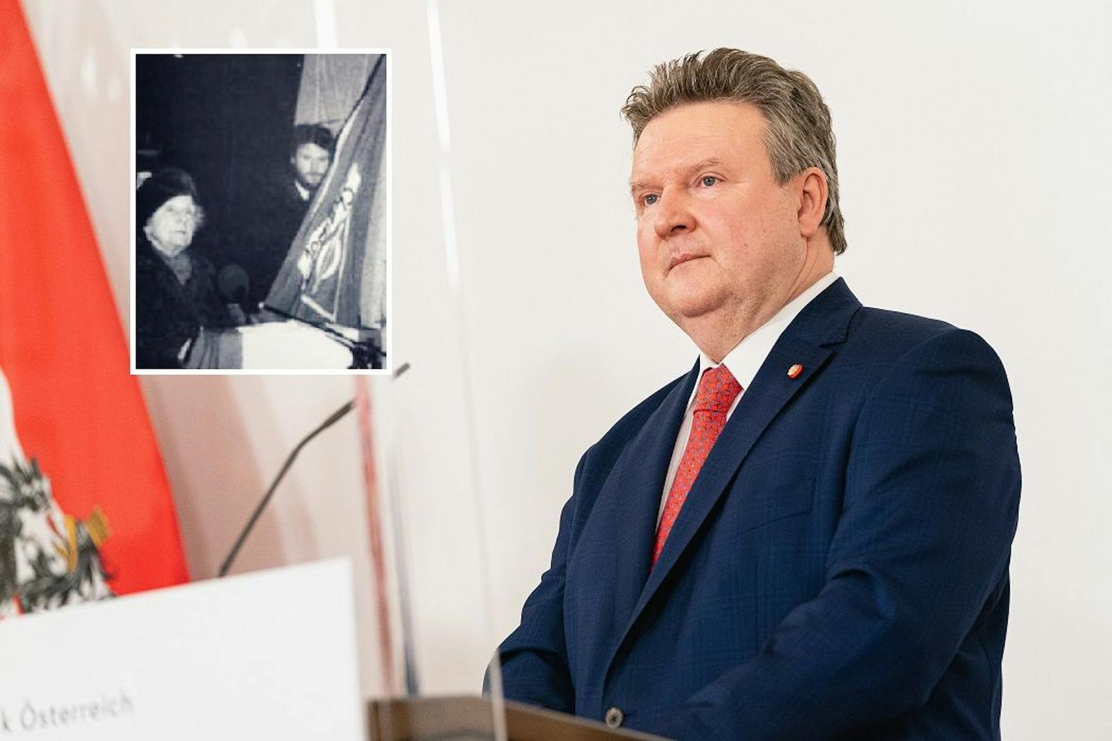 Michael Ludwig kramte anlässlich des Frauentags im historischen Archiv.