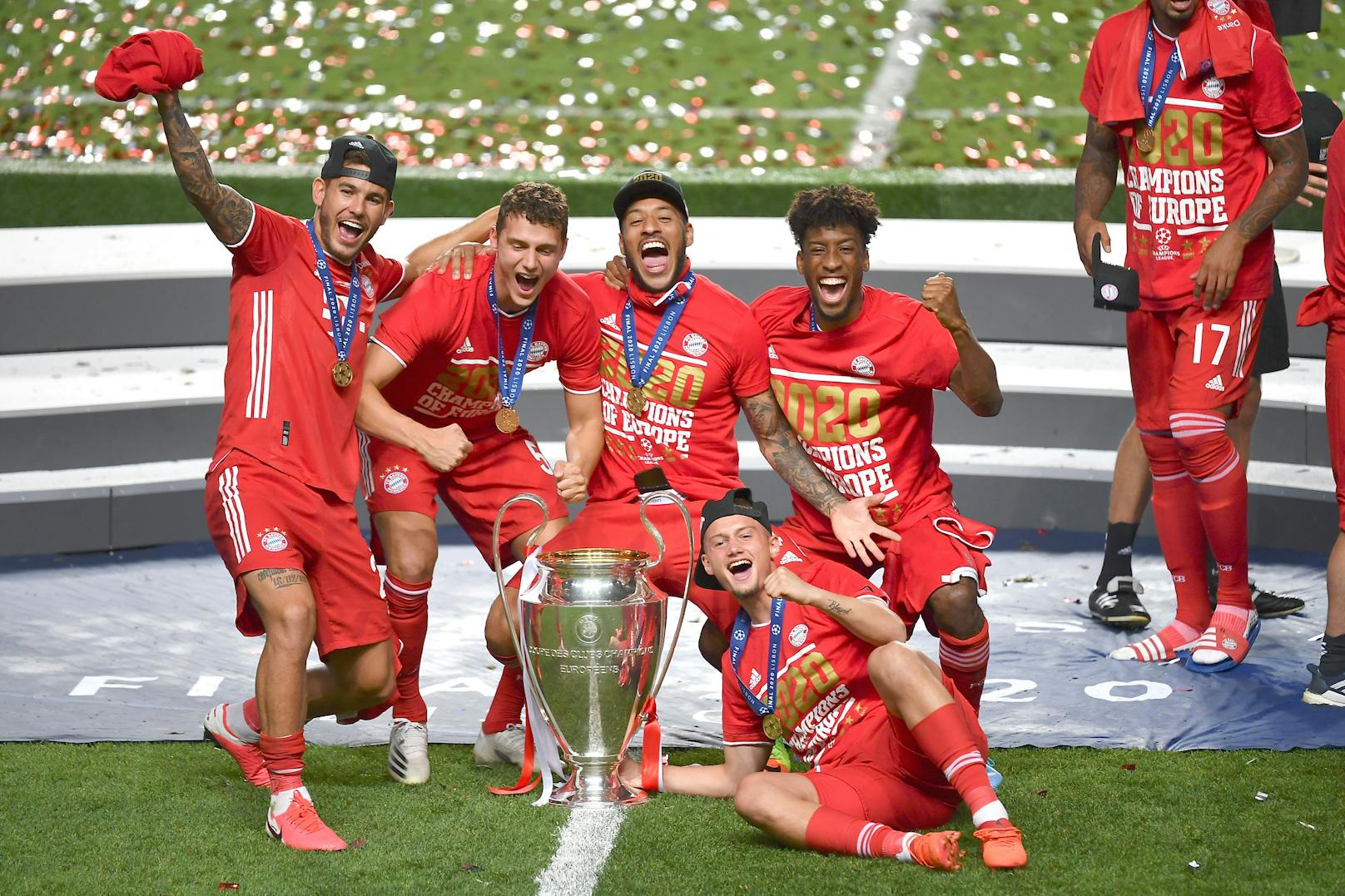 Höhepunkt: Coman erzielte das Goldtor zum Gewinn der Champions-League-Trophäe.