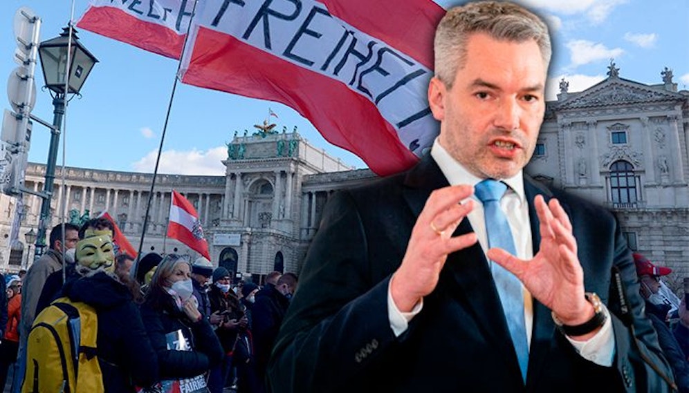 Innenminister Karl Nehammer lobt den Einsatz der Polizistinnen und Polizisten.