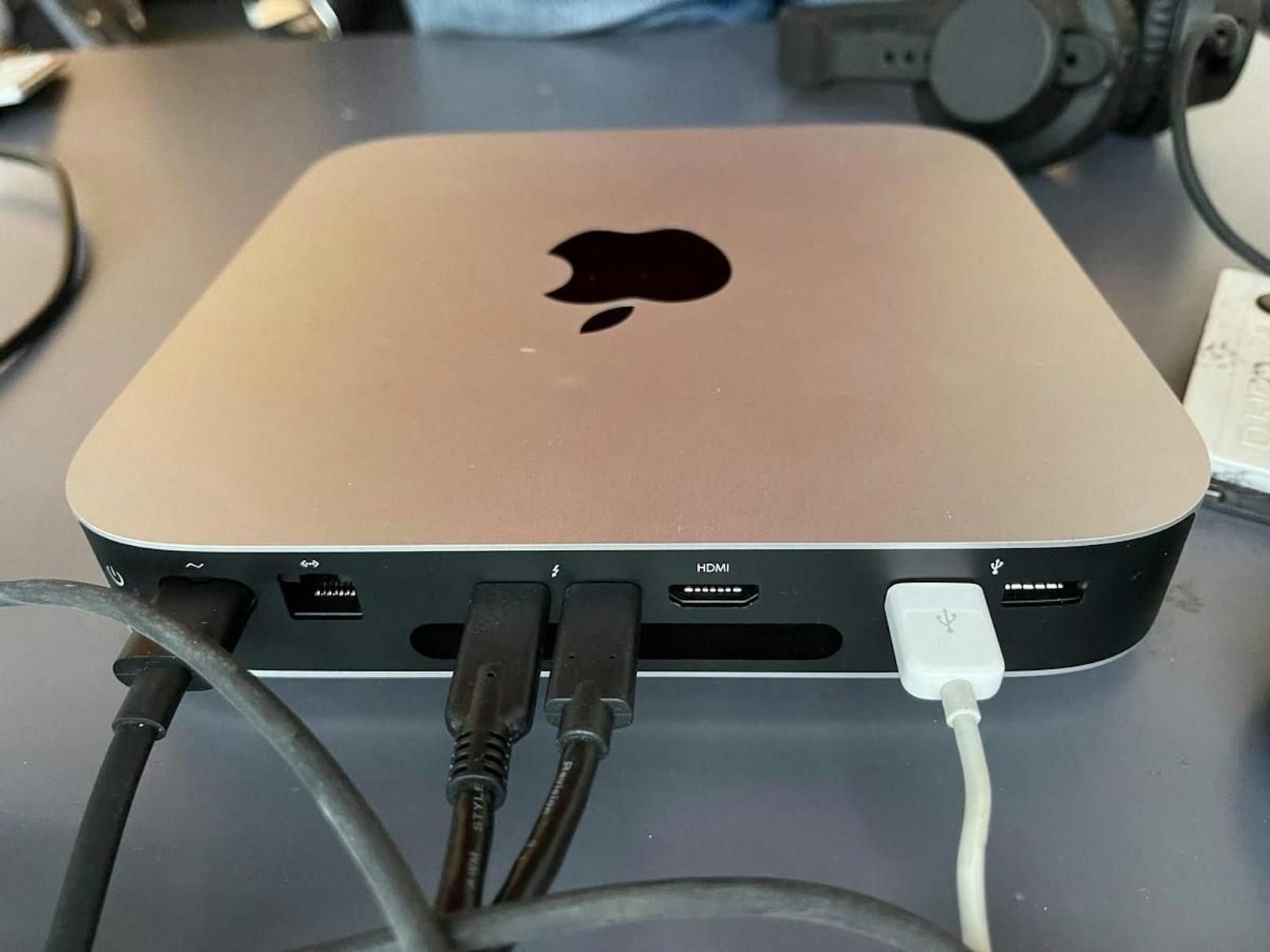 Ein Blick auf die Anschlüsse des neuen Mac mini M1.