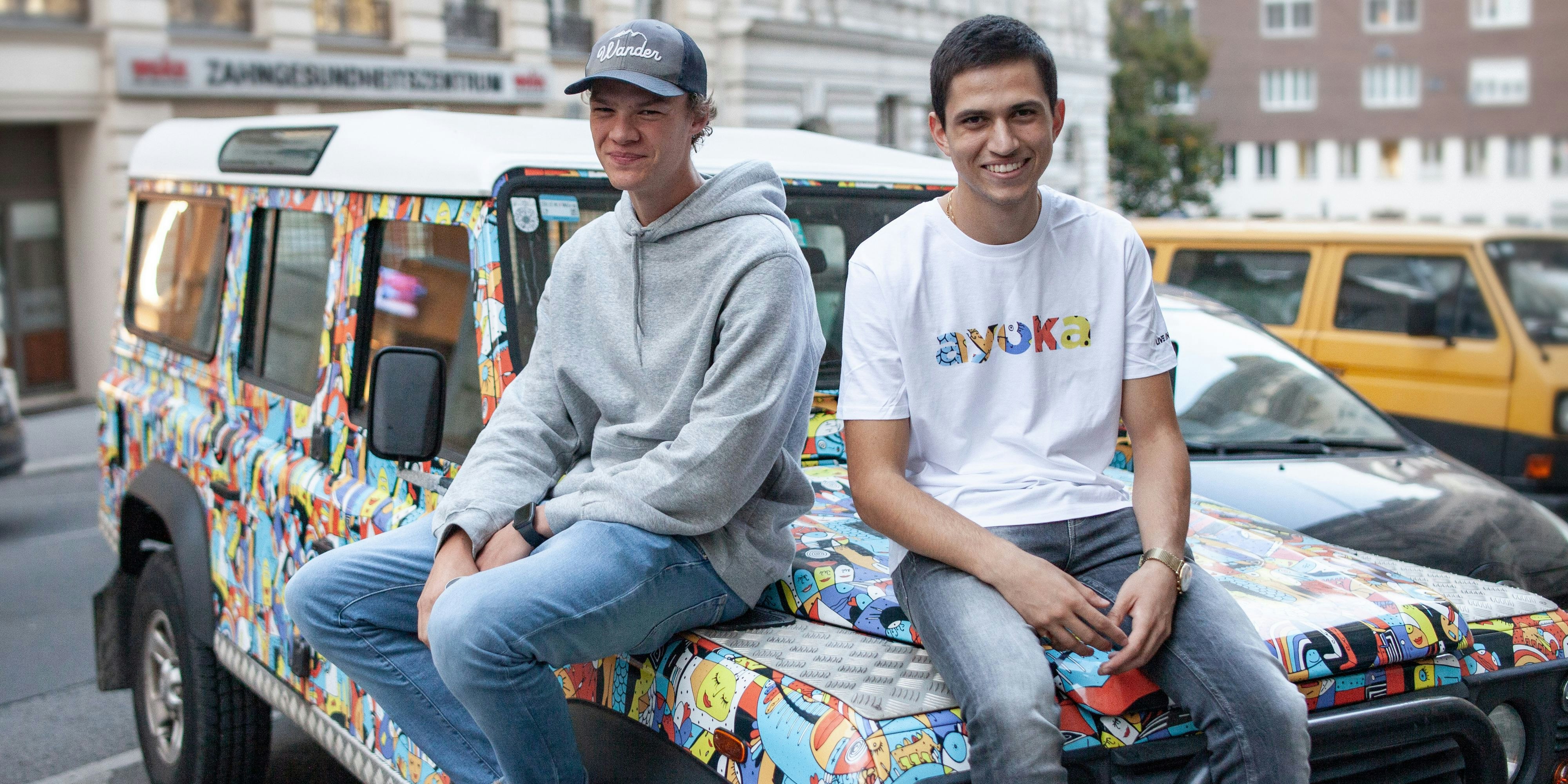  Philip Lanz (20) und Sebastian Raber (21) aus Wien