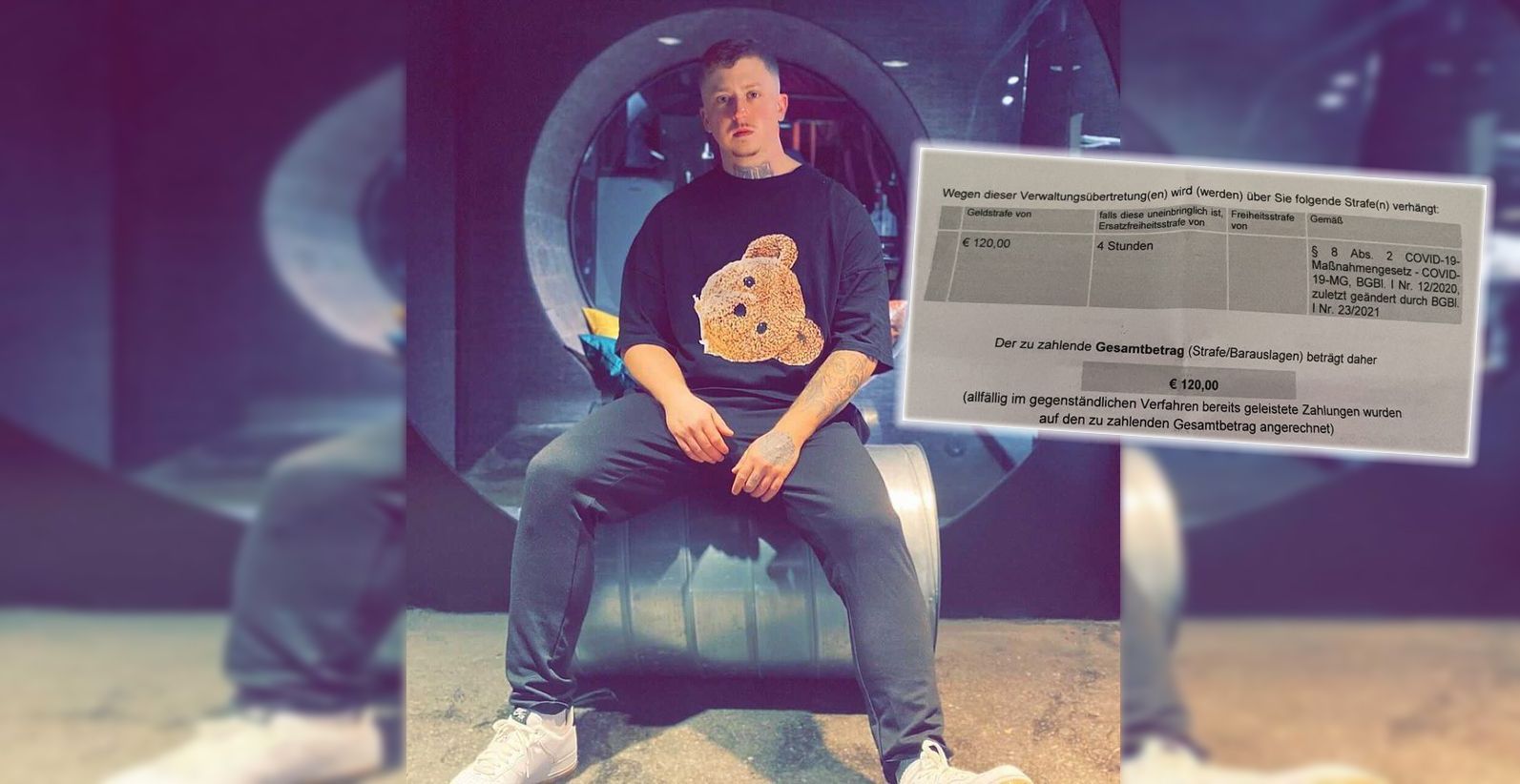 Christian H. soll nun 120 Euro bezahlen. Der Grund: Mindestabstand nicht eingehalten.