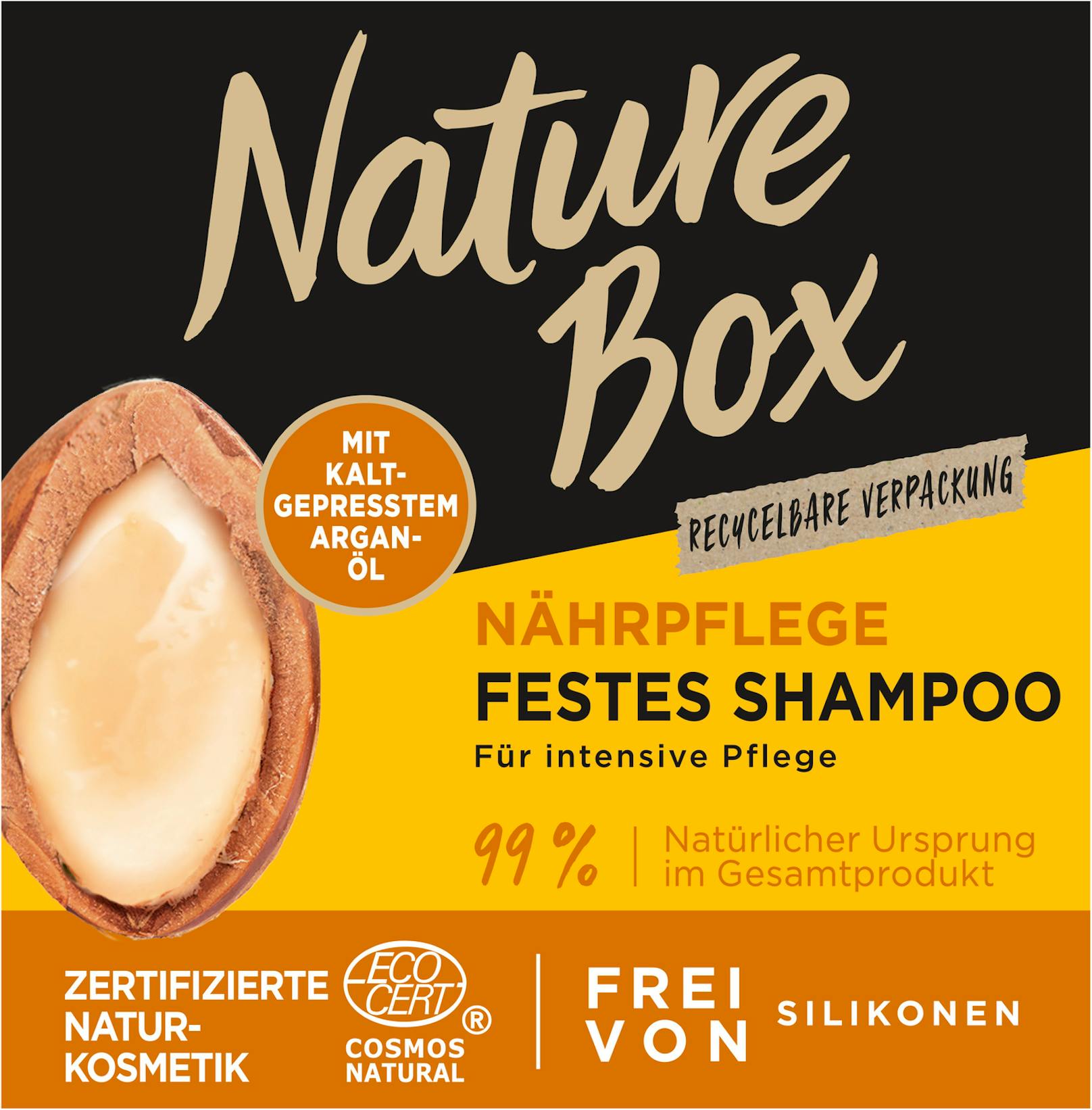Nature Box Argan Öl Festes Shampoo