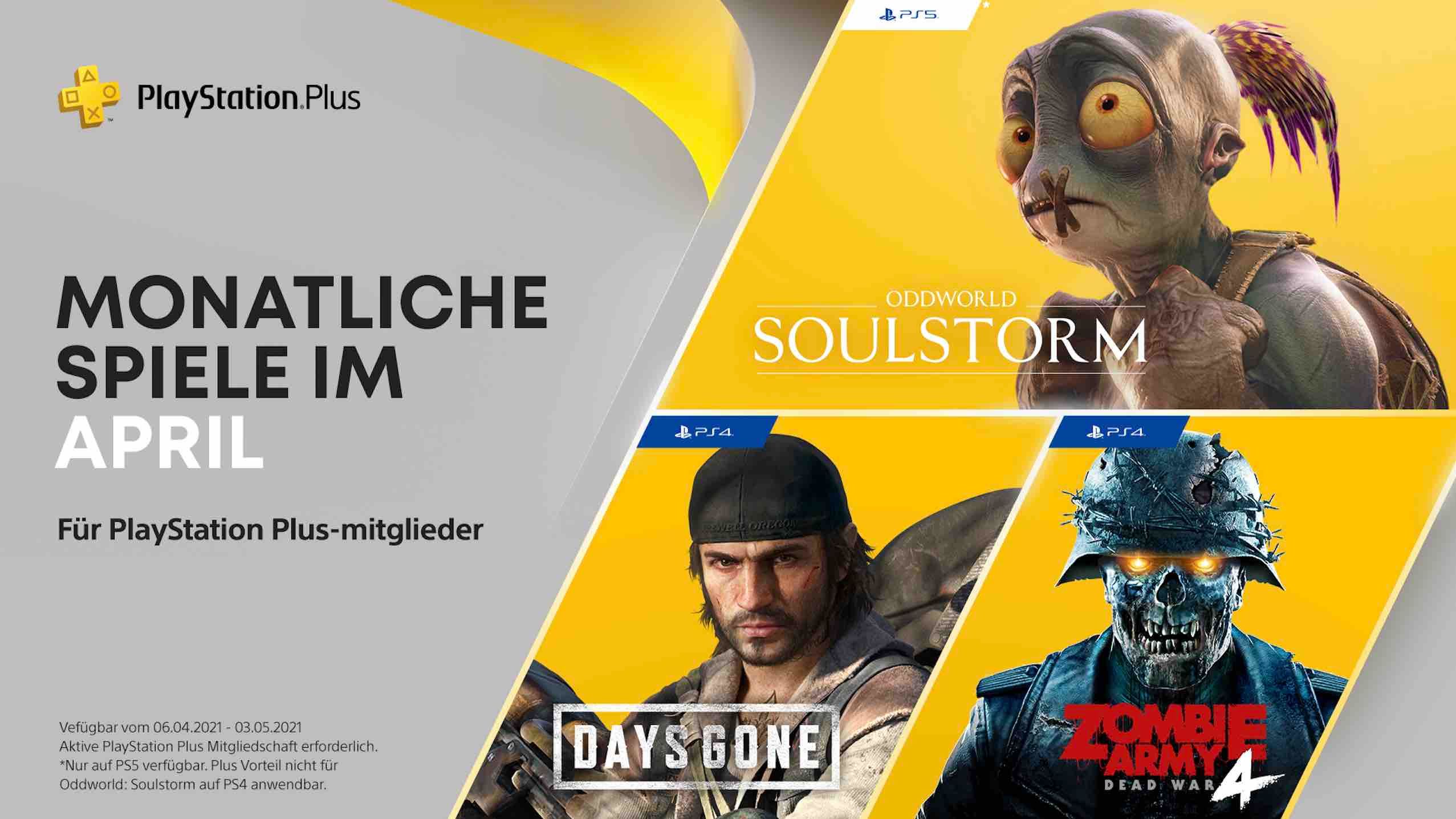 PlayStation Plus-Titel im April für PS4 und PS5.