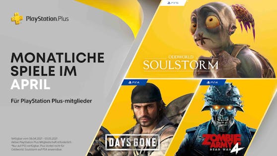 PlayStation Plus-Titel im April für PS4 und PS5.