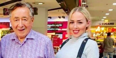 Richard Lugner zusammen mit Lydia Kelovitz, die auch auf der Luxusreise dabei sein wird.&nbsp;