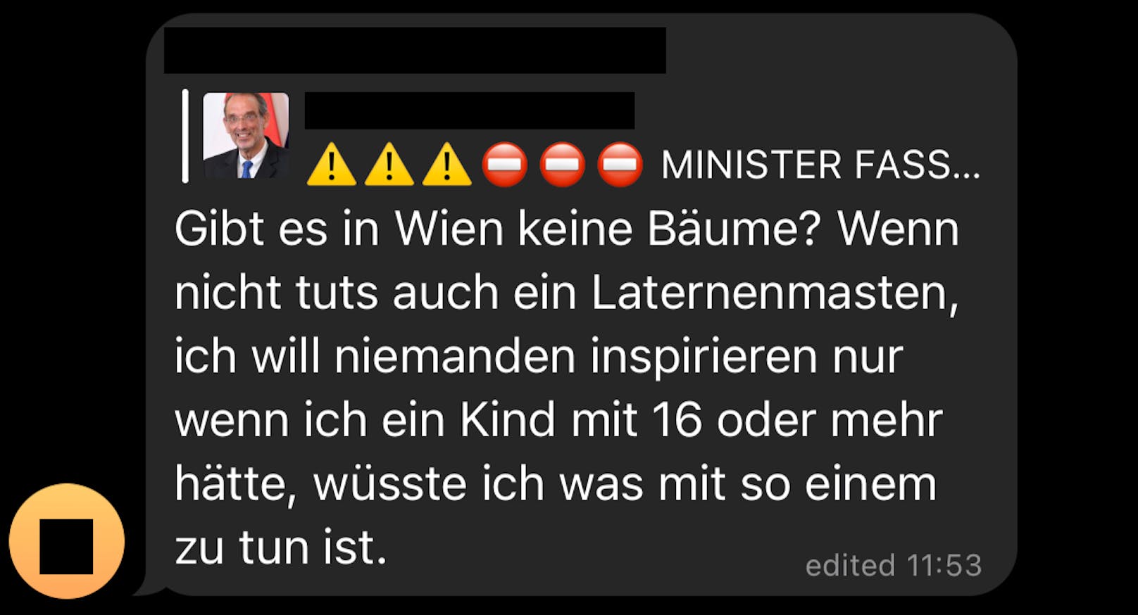 Die Nachricht über Bildungsminister Faßmann