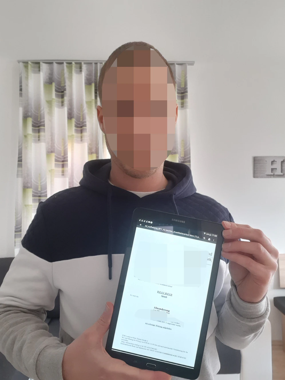 Der 29-Jährige ist in Dauerquarantäne.
