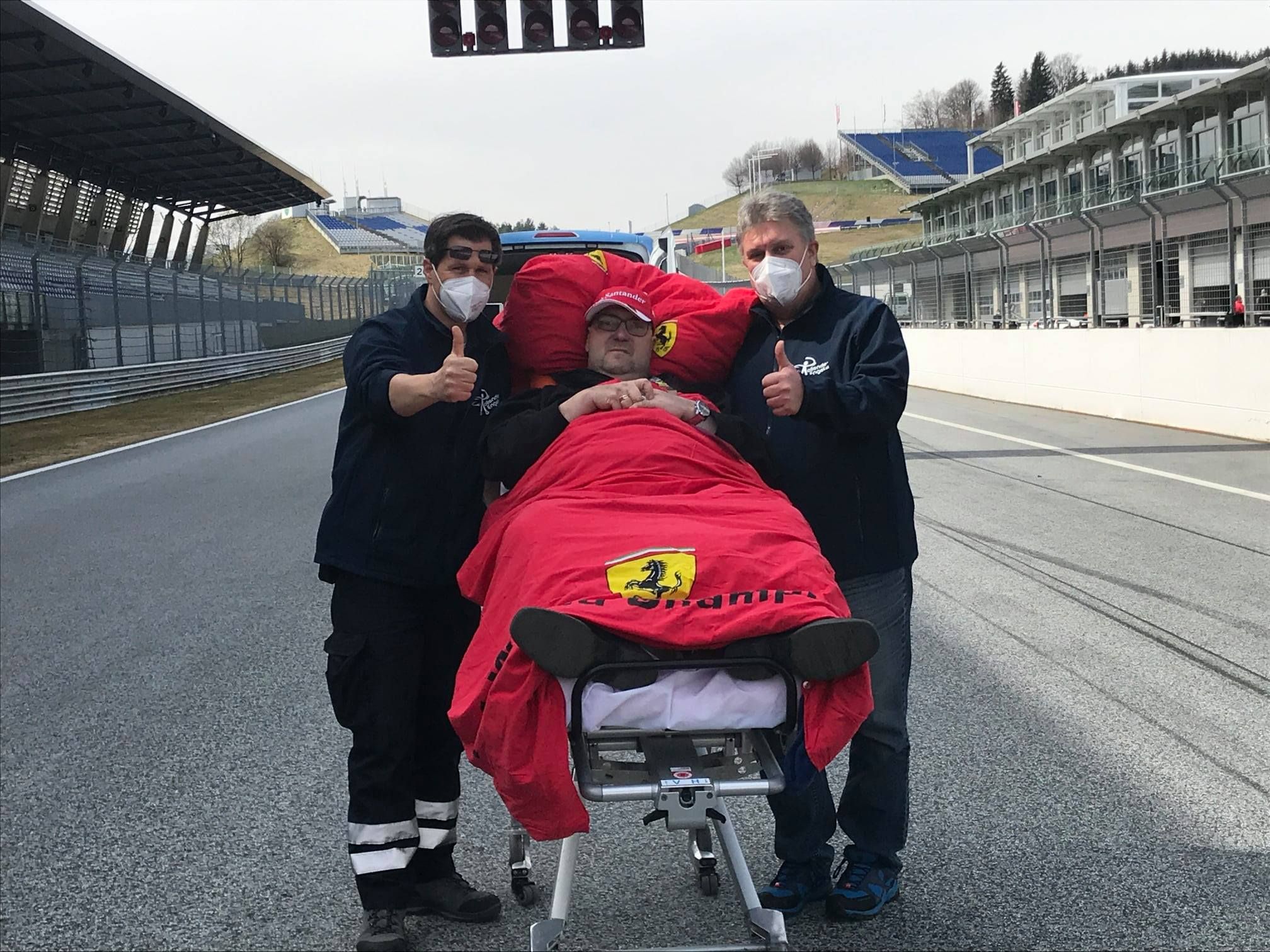 Die Rollenden Engel erfüllten dem schwer kranken Formel 1-Fan Jürgen seinen größten Wunsch.