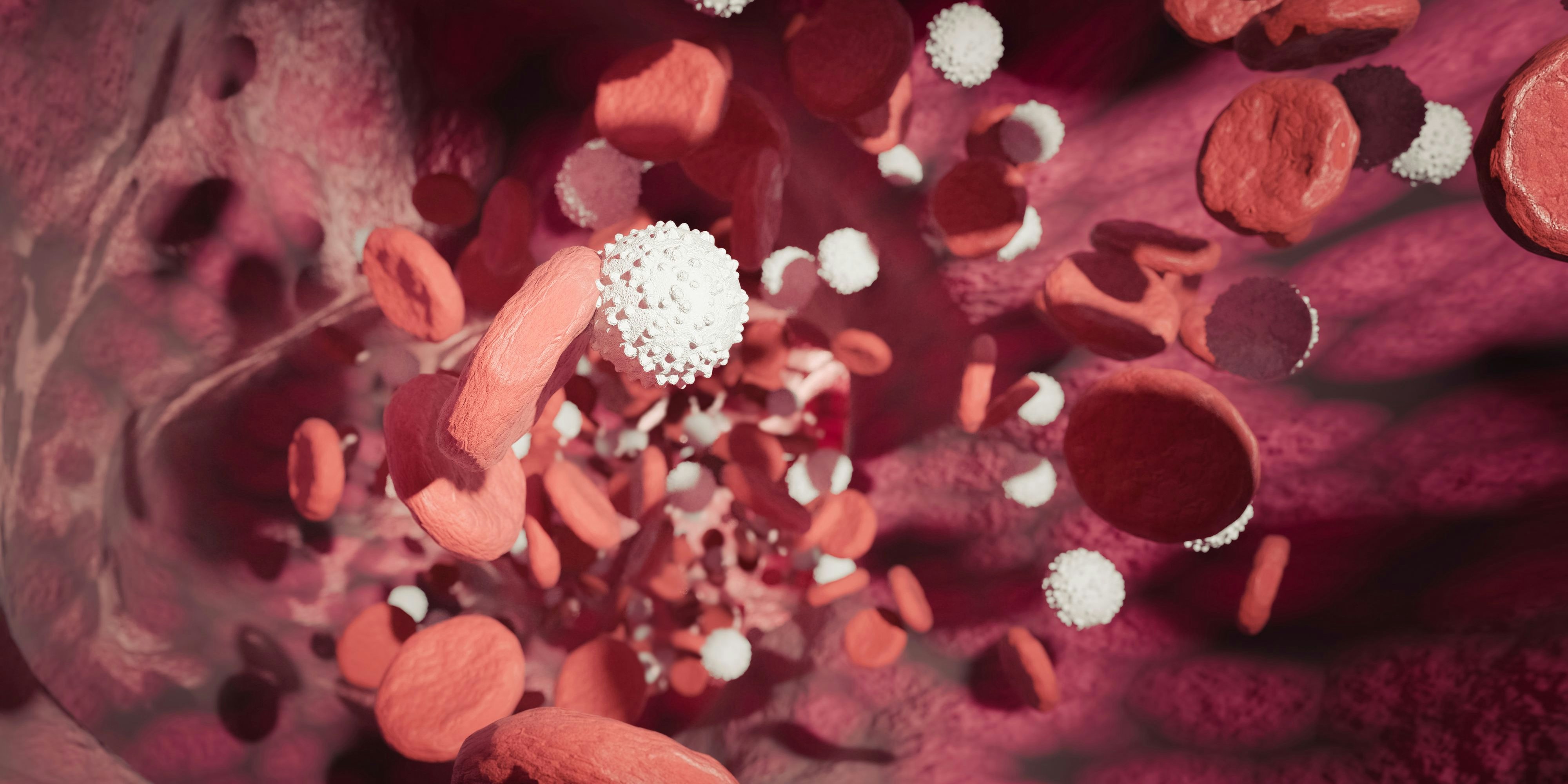 Mikroskopisch kleiner Bestandteil des Blutes.