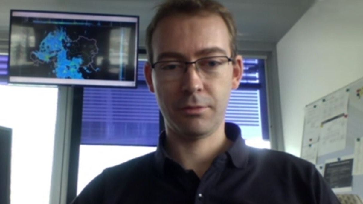 Meteorologe Steffen Dietz von UBIMET.