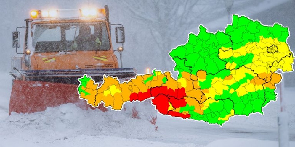 In Tirol, Salzburg und Kärnten herrscht Warnstufe rot!