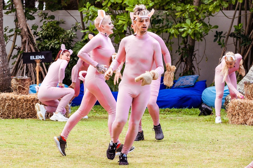 (v.l.n.r.) Kate Merlan; Melanie Müller; Katy Bähm; Emmy Russ