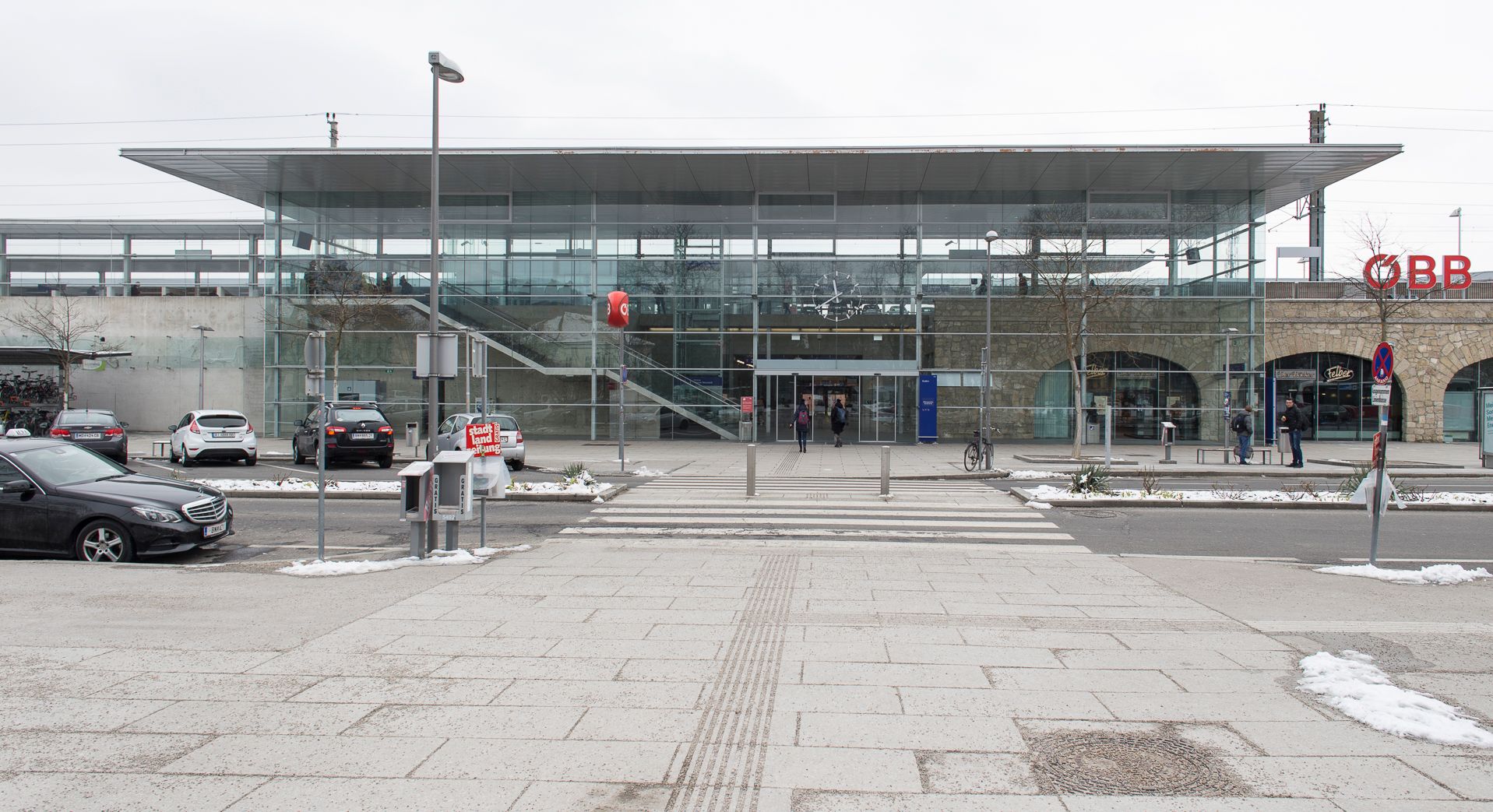 Der Bahnhof in Baden.